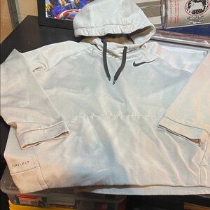 Nike Light Gray Dri-FIT Hoodie